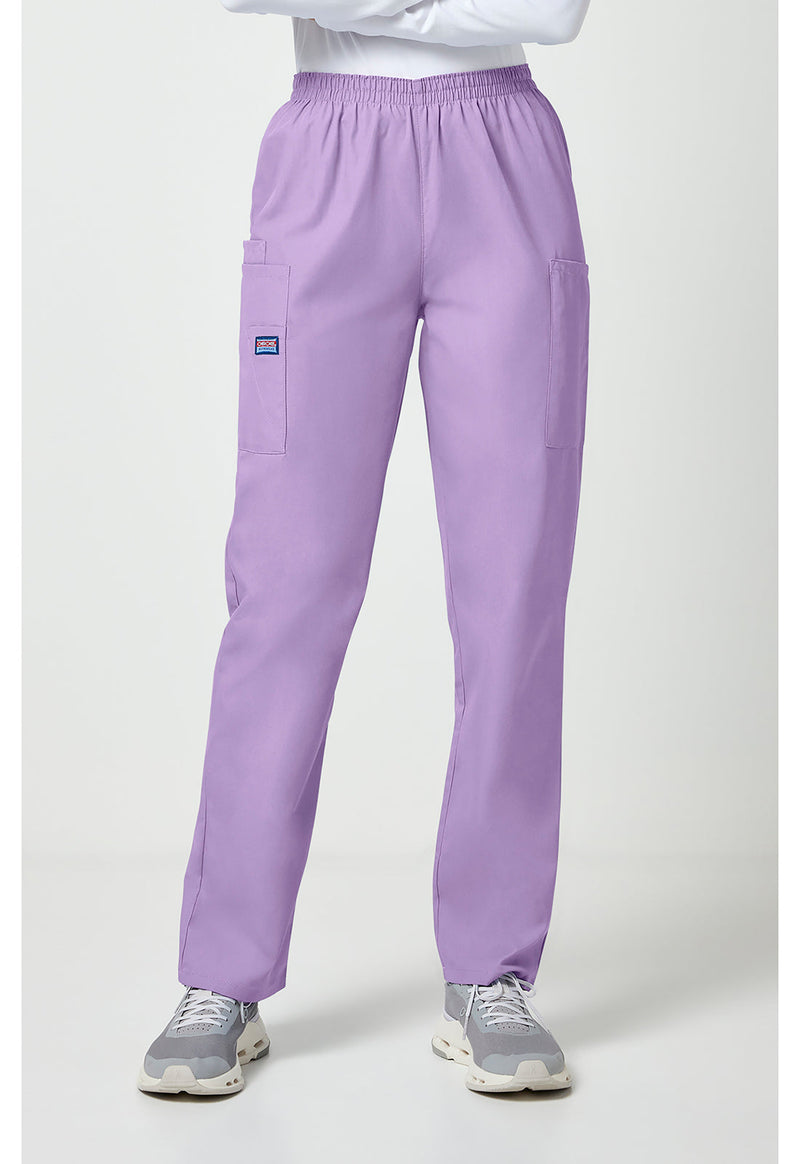 Orchid - Women's Natural Rise Tapered Pull-On Cargo Scrub Pants