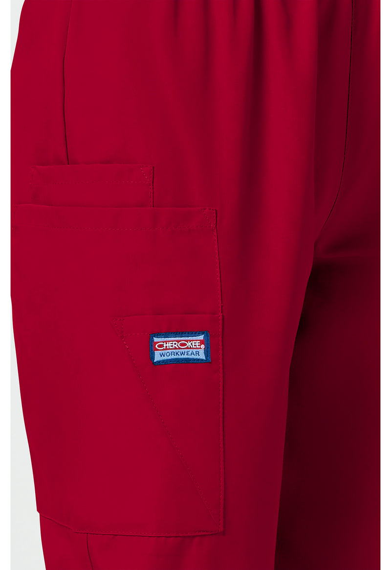 red - Natural Rise Tapered Pull-On Cargo Pant (View 3)