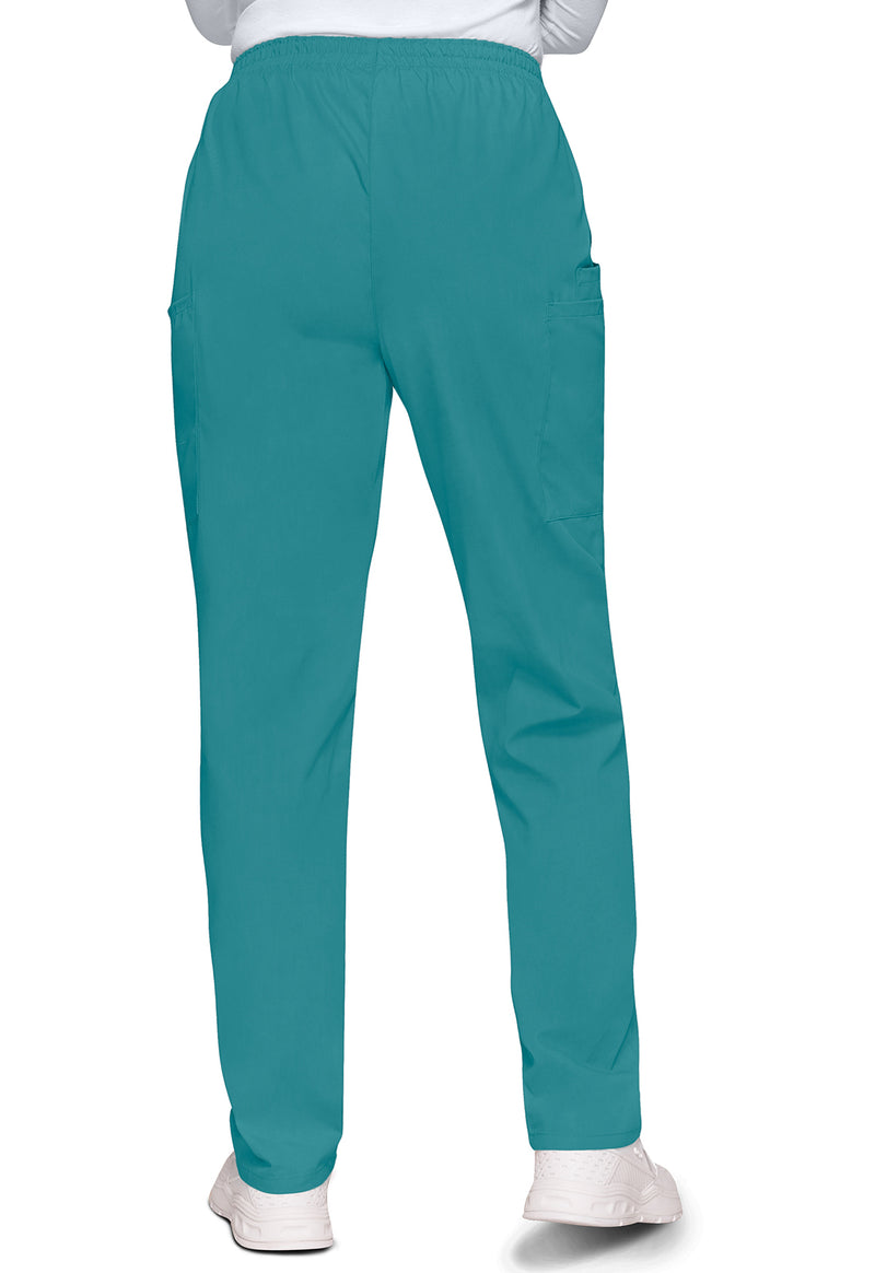 Teal Blue - Cherokee WW Originals Women Scrub Pants - Back View