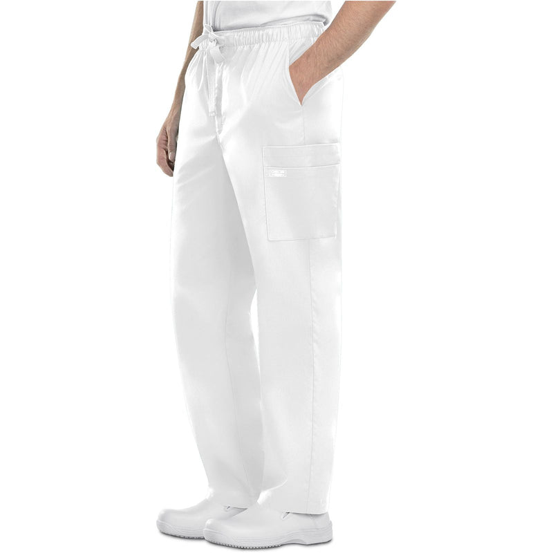white - Men's Fly Front Cargo Pant