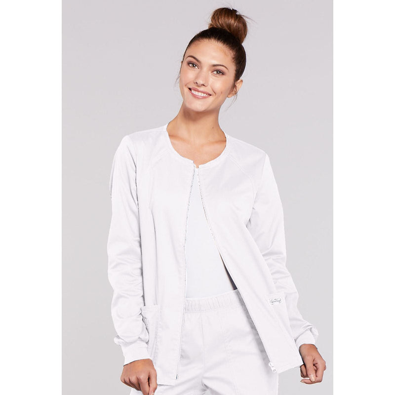 white - Zip Front Jacket