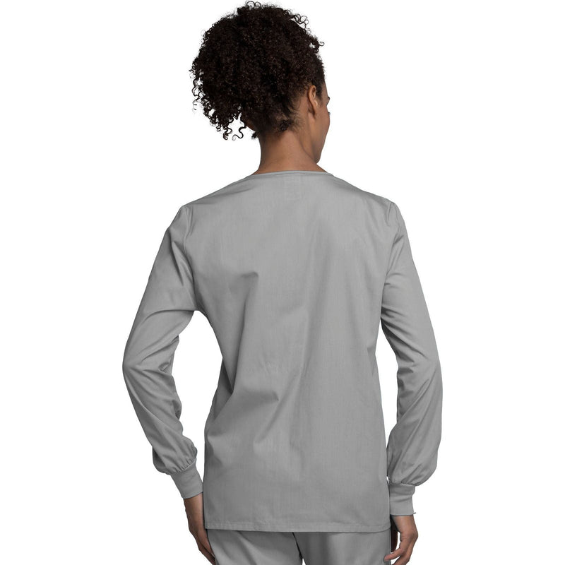 grey - Snap Front Warm-Up Jacket