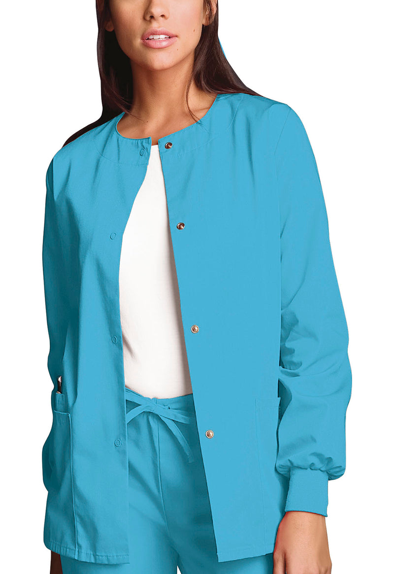 Mali-Blu - Cherokee WW Originals Women Scrub Jacket - Front View