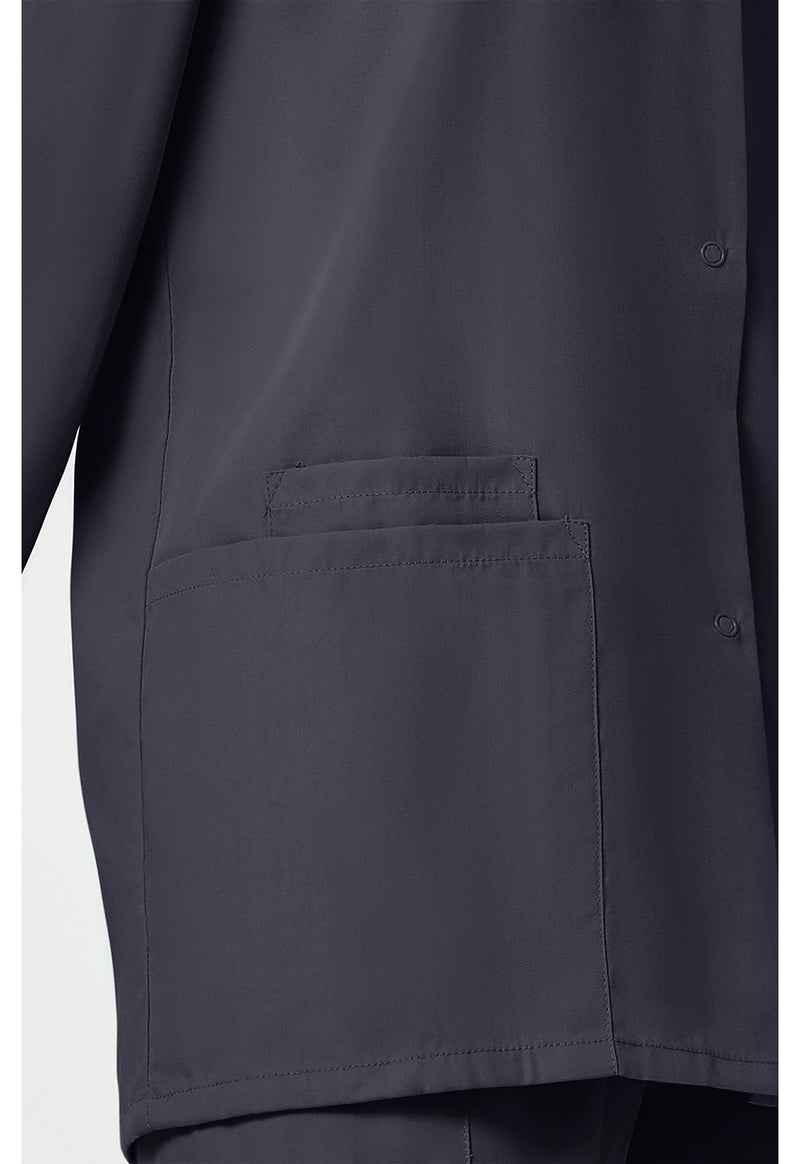 pewter - Snap Front Warm-Up Jacket (View 3)
