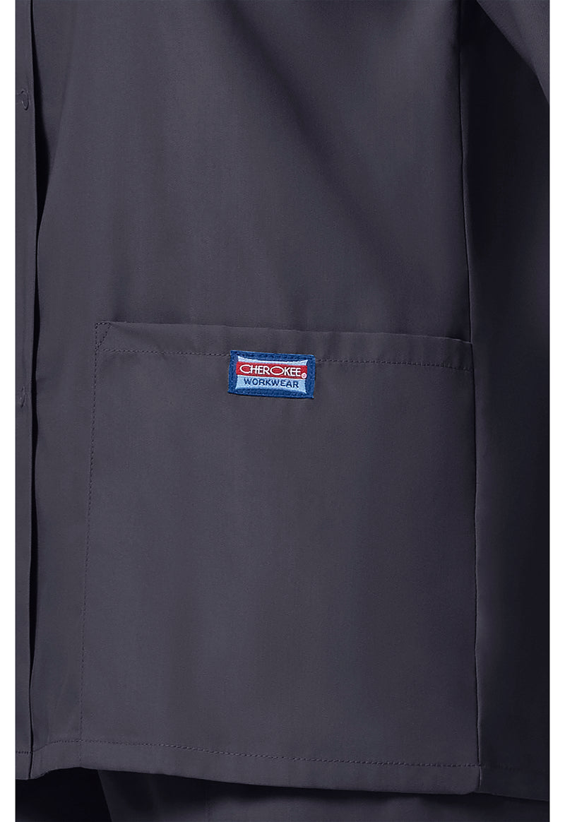 pewter - Snap Front Warm-Up Jacket (View 4)