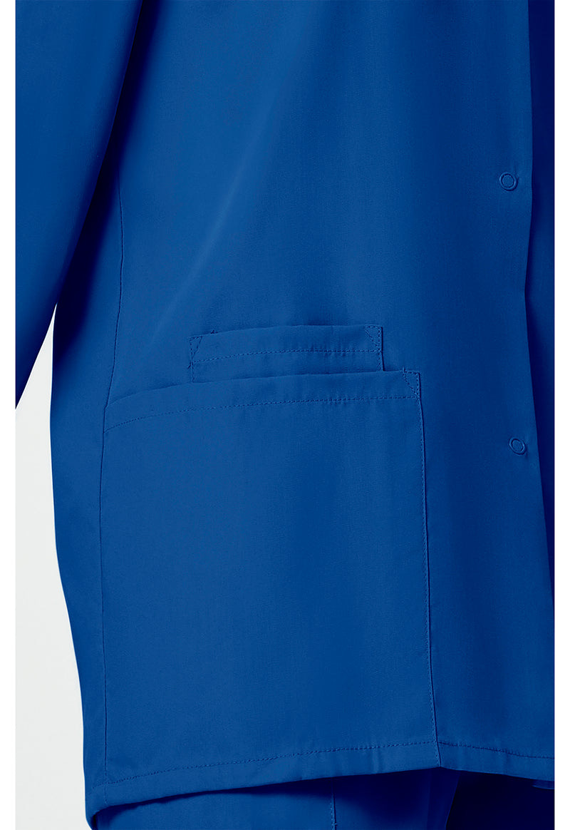 Royal - Women's Snap Front Warm-Up Scrub Jacket (View 3)