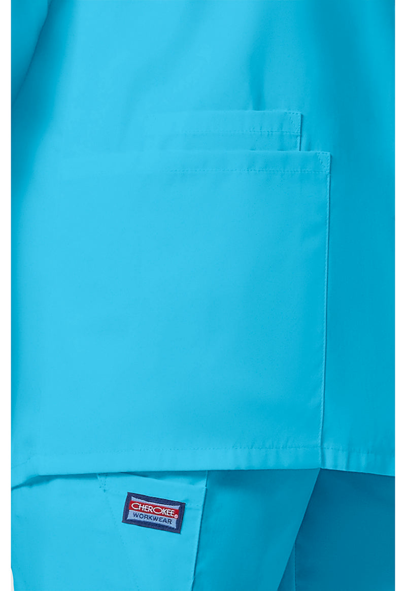 turquoise - Snap Front Warm-Up Jacket (View 3)