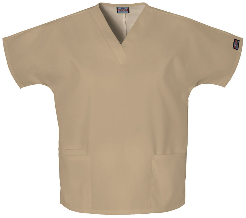 Dark Khaki - Women's V-Neck Scrub Top