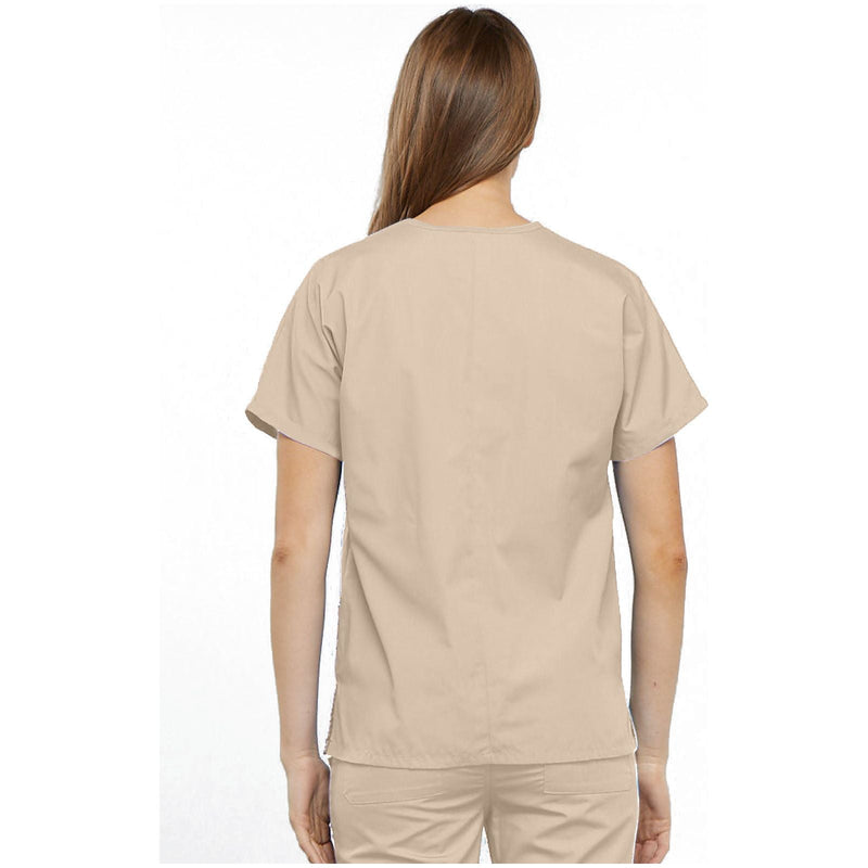 khaki - V-Neck Top