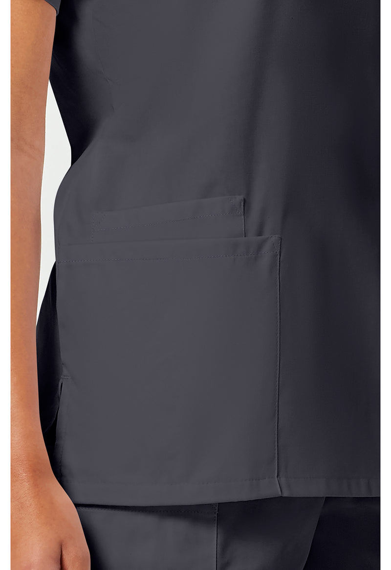 Pewter - Women's V-Neck Scrub Top (View 3)