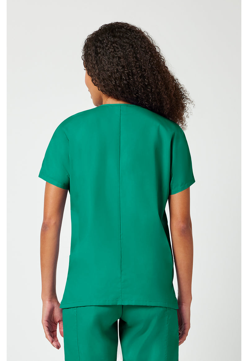 Surgical Green - Cherokee WW Originals Women Scrub Top - Back View