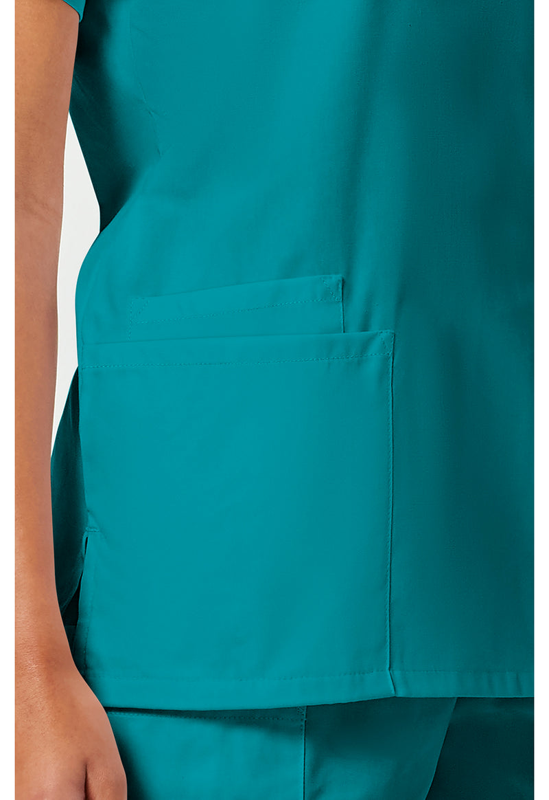 teal blue - V-Neck Top (View 3)
