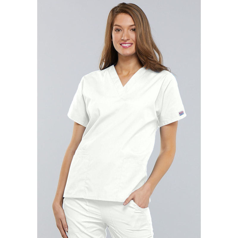 white - V-Neck Top