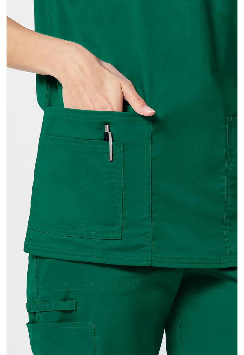 hunter green - Unisex V-Neck Top (View 3)