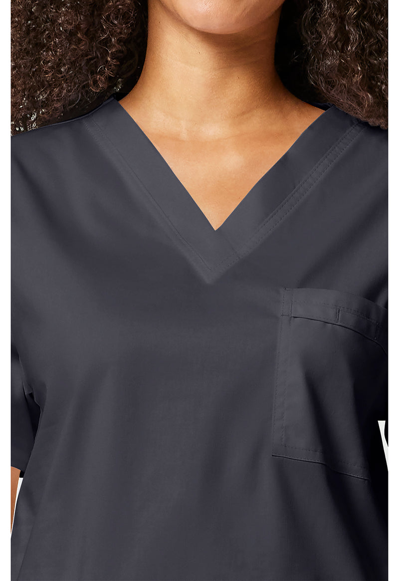 pewter - Unisex V-Neck Top (View 2)
