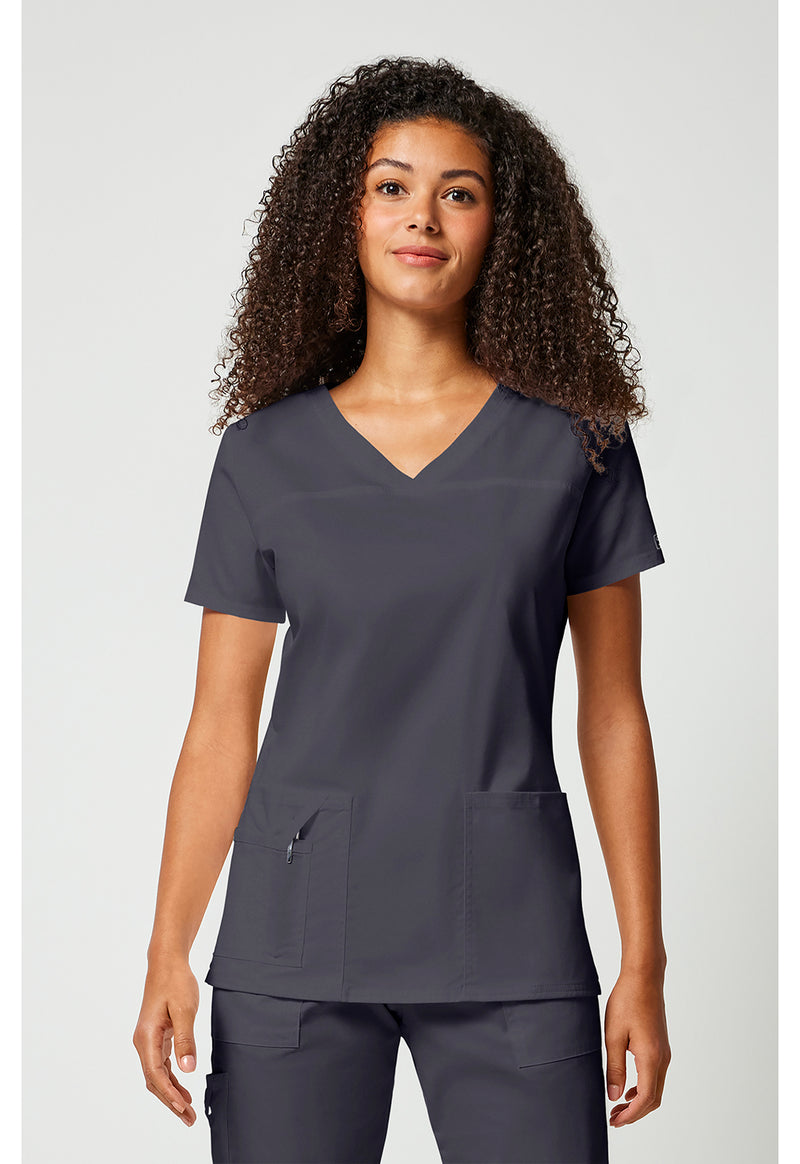 Pewter - V-Neck Top