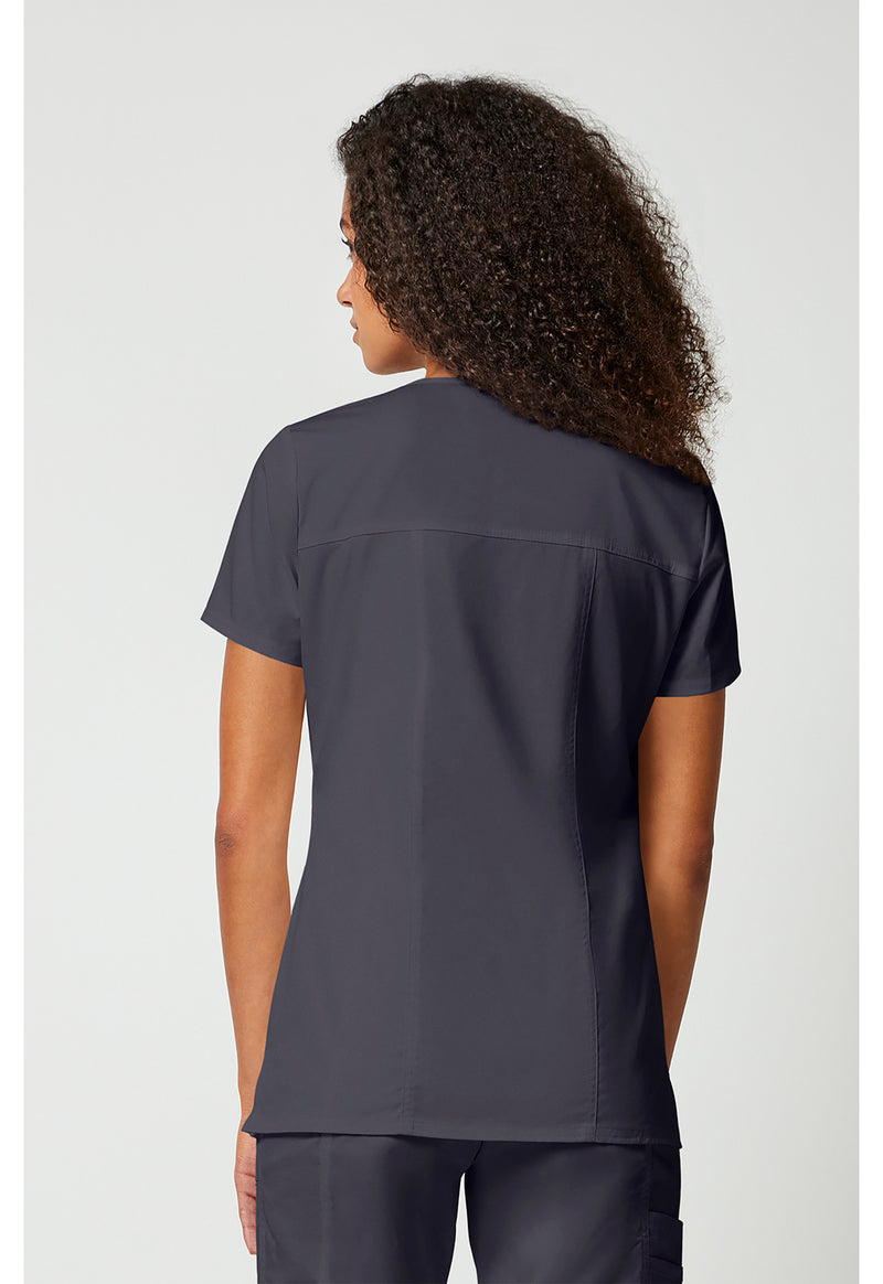 Pewter - V-Neck Top (Back)