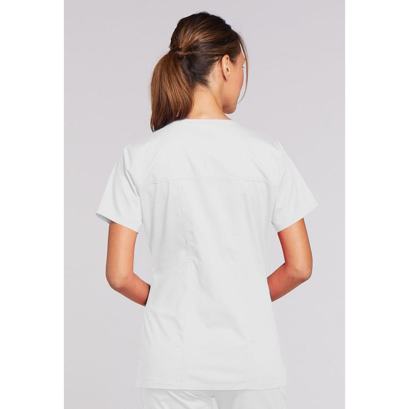 white - V-Neck Top
