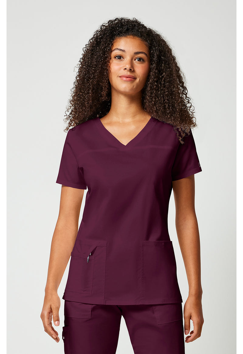 Wine - V-Neck Top