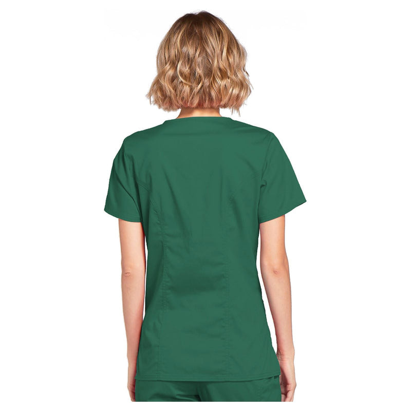 hunter green - Mock Wrap Top