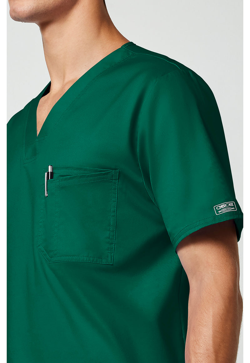 hunter green - Men's Tuckable V-Neck Top (View 4)