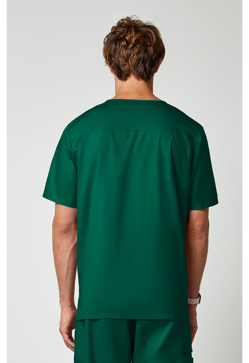 hunter green - Men's Tuckable V-Neck Top (Back)