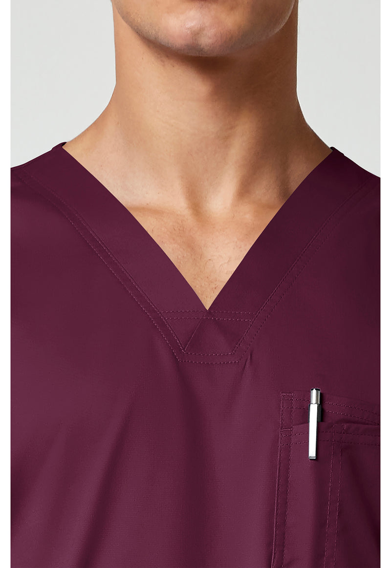 wine - Men's Tuckable V-Neck Top (View 2)