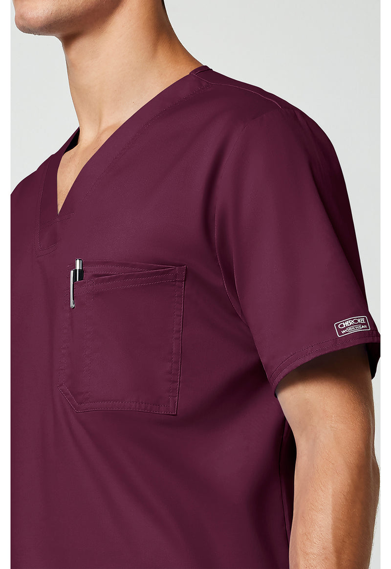 wine - Men's Tuckable V-Neck Top (View 4)