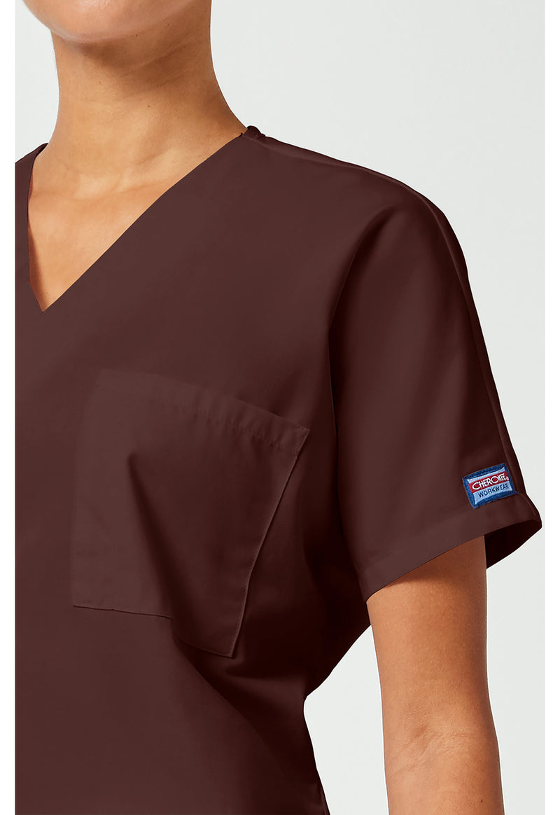 Chocolate - Unisex V-Neck Tunic (View 3)