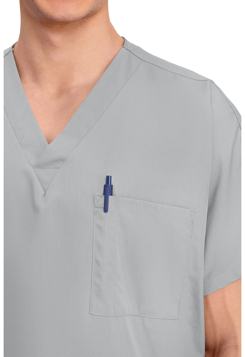 Grey - Unisex V-Neck Tunic (View 3)