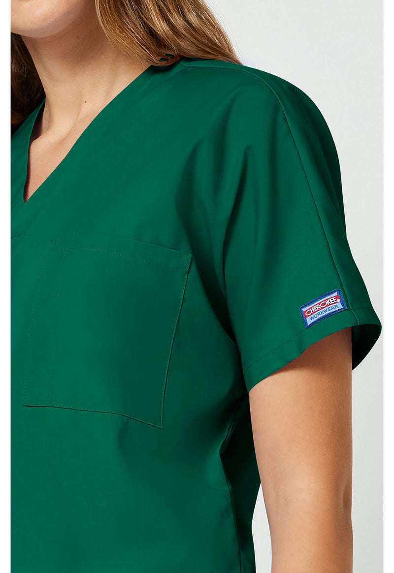 Hunter Green - Unisex V-Neck Tunic (View 3)
