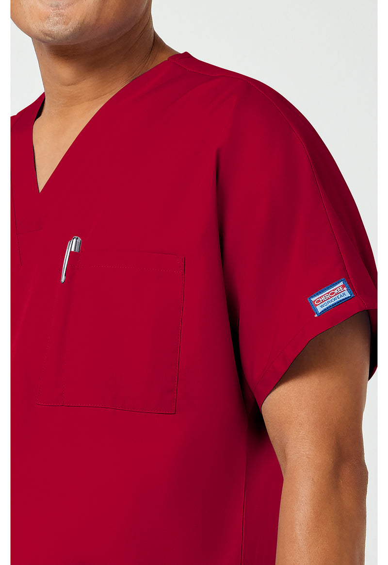 Red - Unisex V-Neck Tunic (View 3)