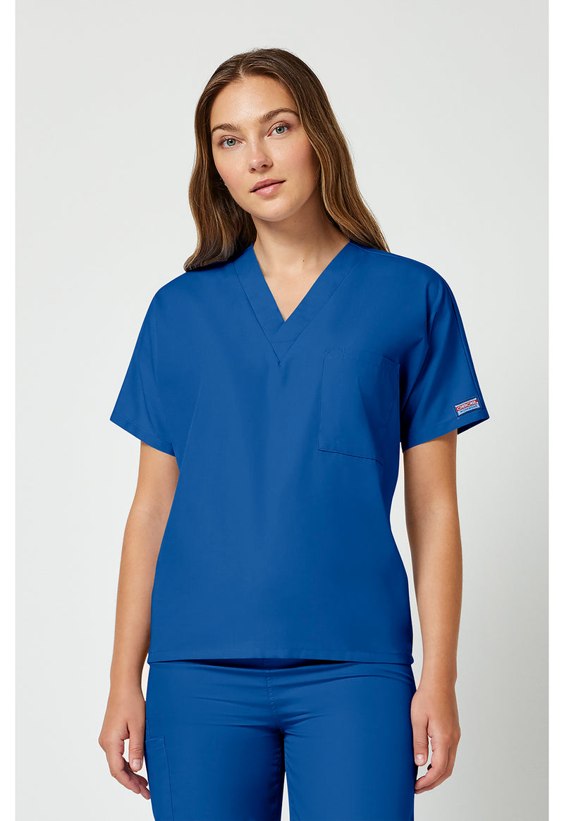 Royal - Cherokee WW Originals Unisex Scrub Top - Front View