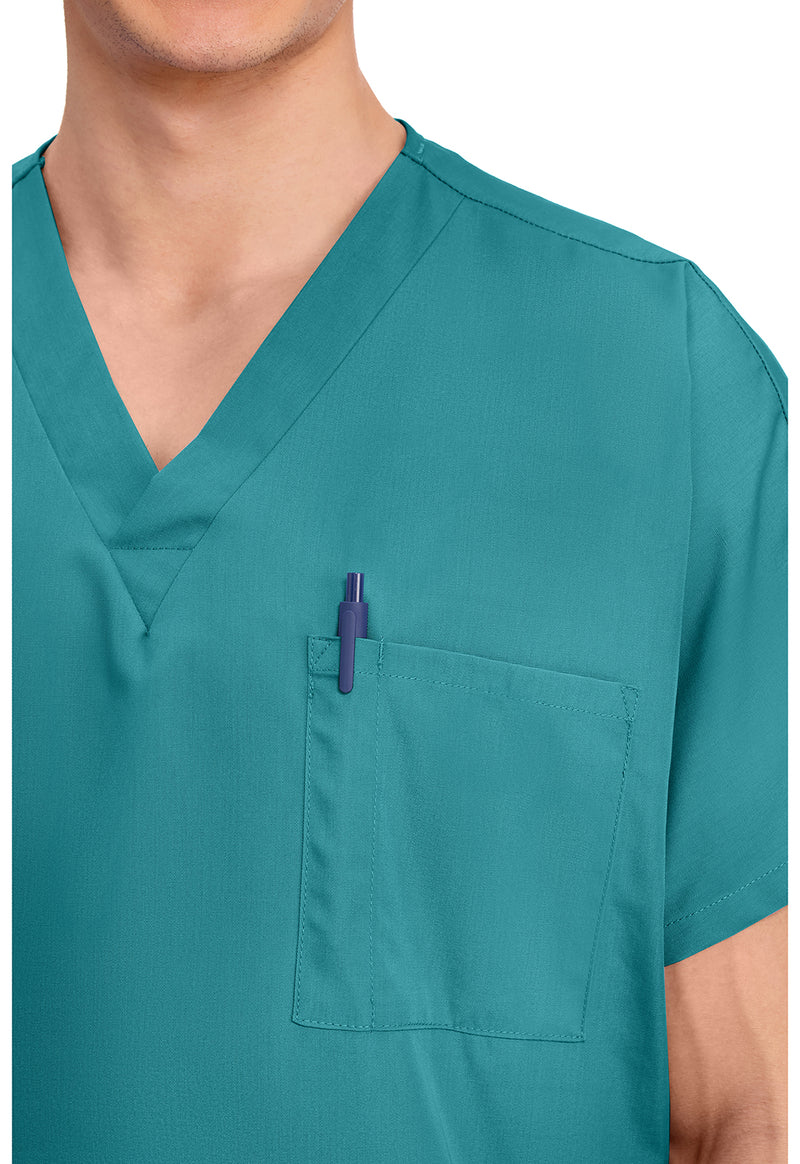 Teal Blue - Unisex V-Neck Tunic (View 3)
