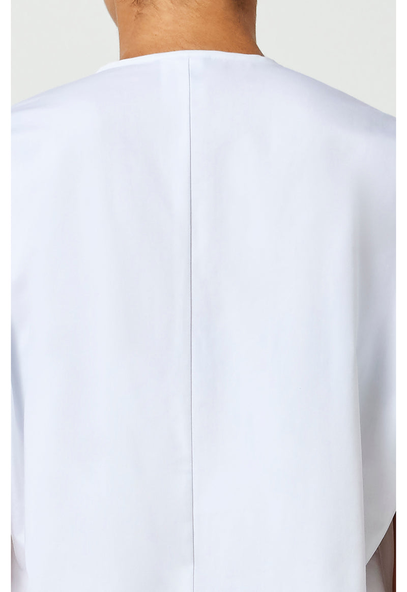 White - Unisex V-Neck Tunic (View 4)