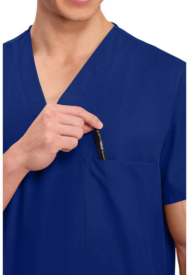 Galaxy Blue - Unisex V-Neck Scrub Top (View 2)