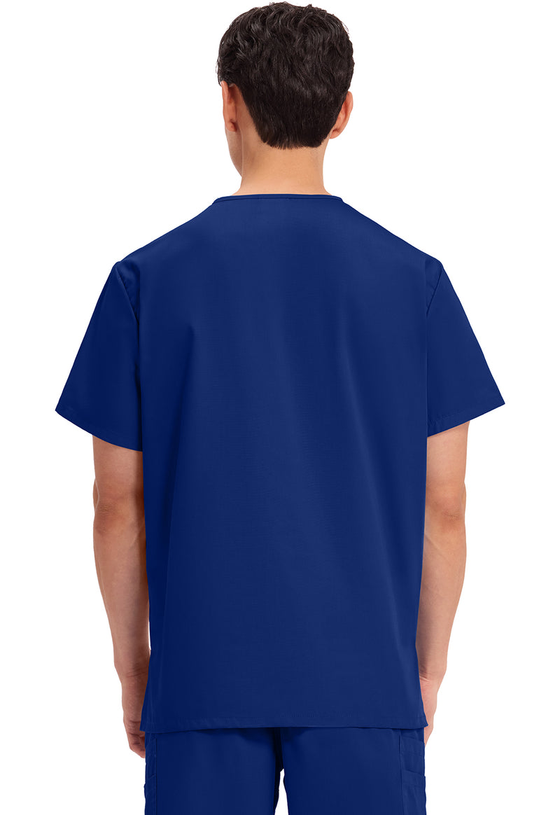 Galaxy Blue - Cherokee WW Originals Unisex Scrub Top - Back View