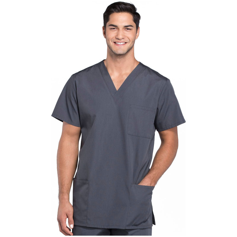pewter - Unisex V-Neck Top