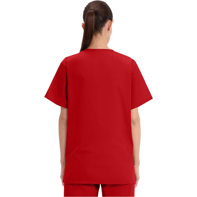 red - Unisex V-Neck Top