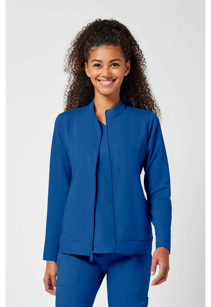 Royal - Healing Hands Purple Label Women Scrub Jacket - Front View