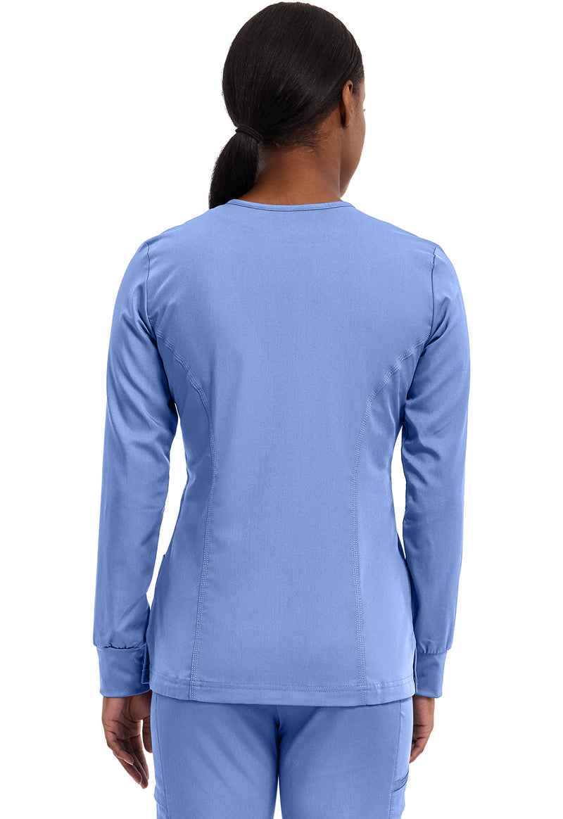 CEIL - Healing Hands Purple Label Women Scrub Jacket - Back View