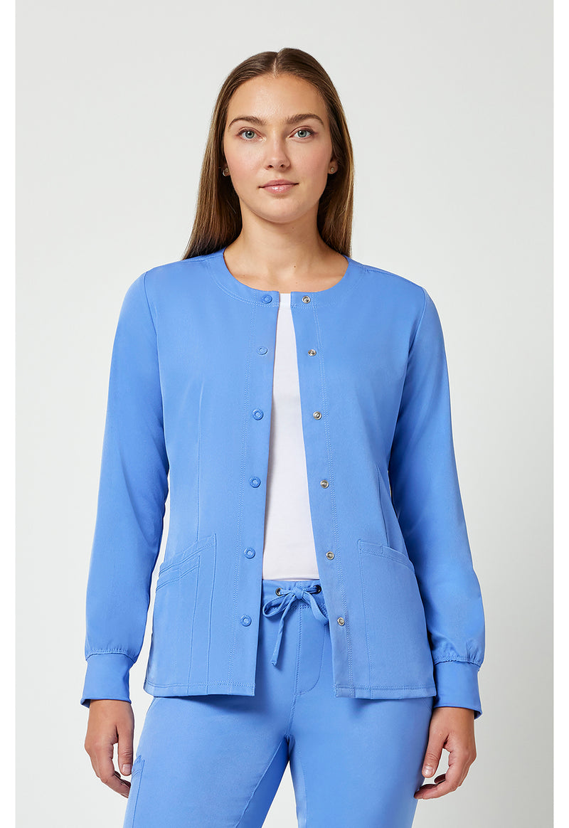 CEIL - Healing Hands Works Women Scrub Jacket - Front View