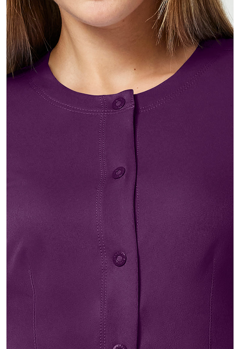 Eggplant - Women's Megan Scrub Jacket (View 2)
