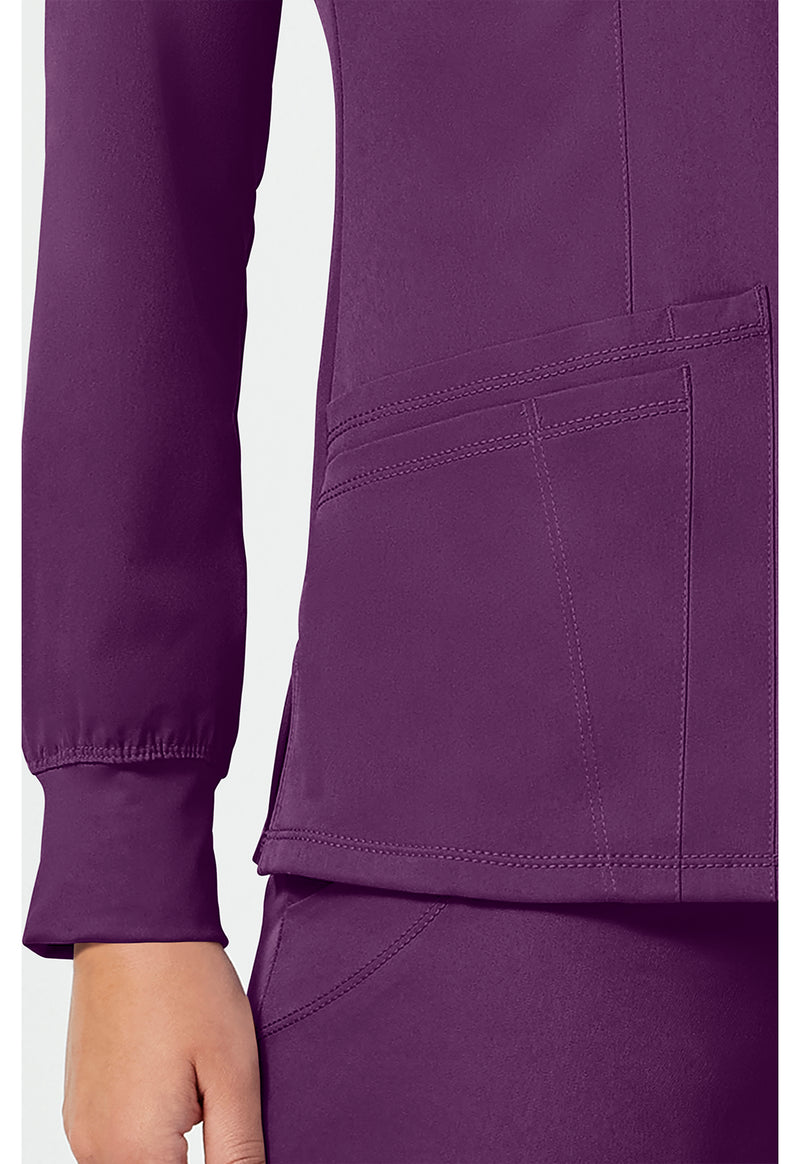 Eggplant - Women's Megan Scrub Jacket (View 3)
