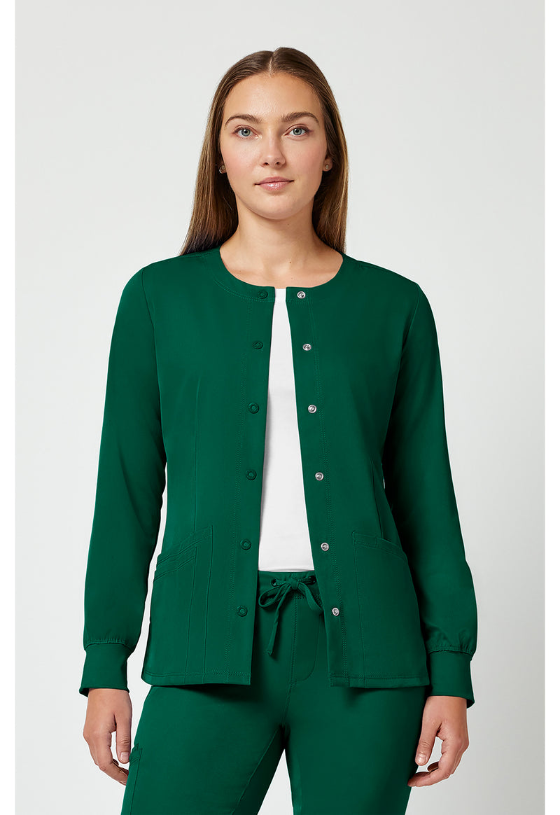 Hunter - Healing Hands Works Women Scrub Jacket - Front View