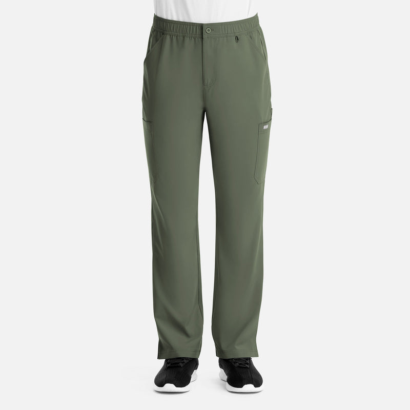 olive - Men's Fly Front Cargo Pant