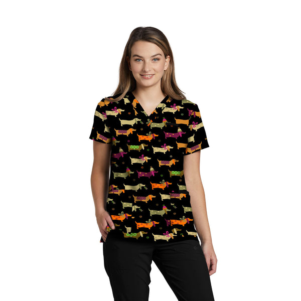 Women's Print Scrub Top
