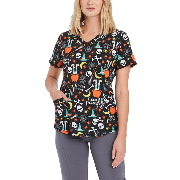 Women's Print Scrub Top