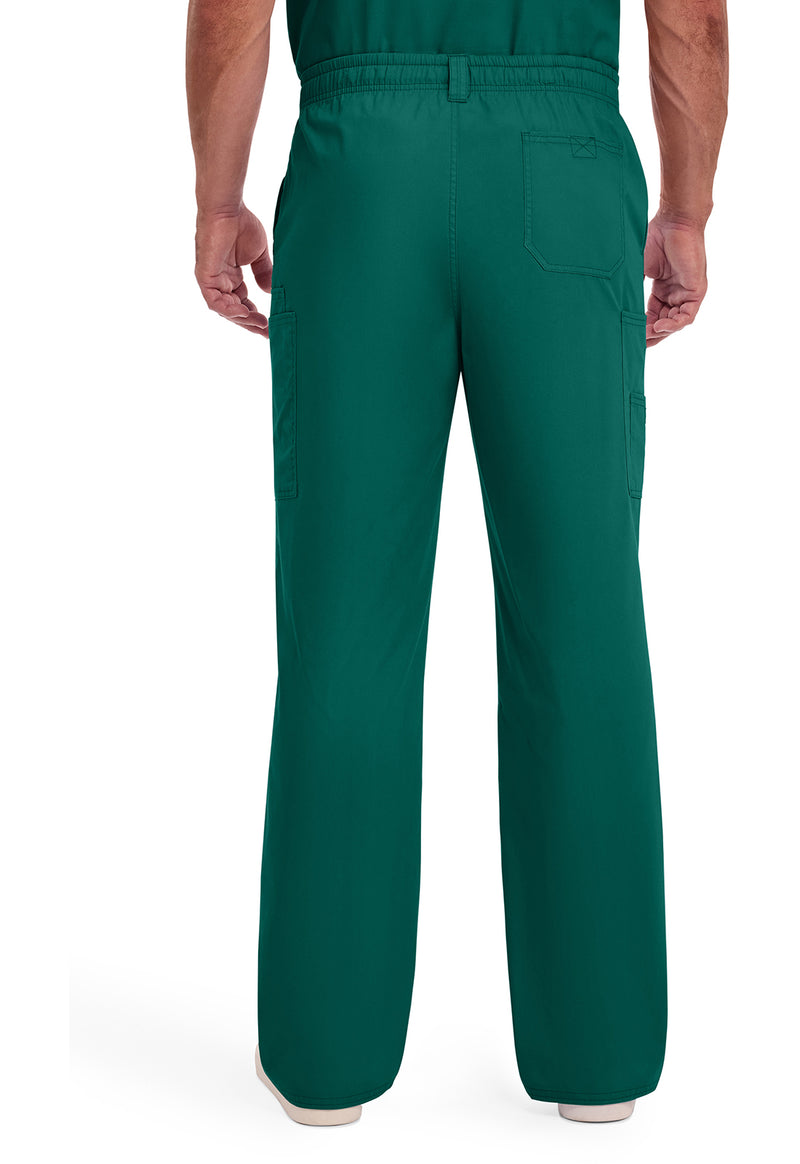 Hunter Green - Dickies EDS Signature Men Scrub Pants - Back View