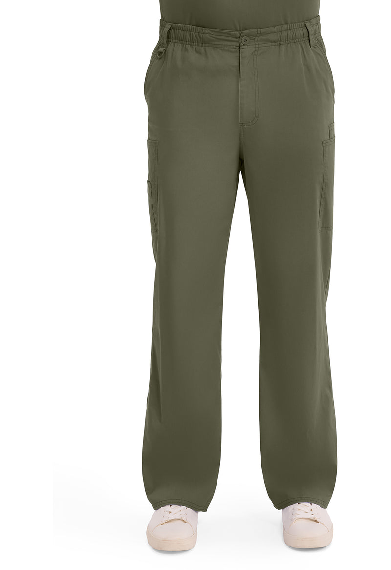 Olive - Dickies EDS Signature Men Scrub Pants - Front View